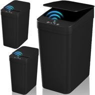 Picture of Homie 3 Pack, Automatic Trash Can 2.9 Gallon with Smart Touchless Motion Sensor and Anti - Bag Slip Lid, Use as Mini Garbage Basket, Slim Dust Bin, or Decor in Bathroom, Restroom, Kitchen