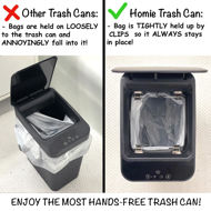 Picture of Homie 3 Pack, Automatic Trash Can 2.9 Gallon with Smart Touchless Motion Sensor and Anti - Bag Slip Lid, Use as Mini Garbage Basket, Slim Dust Bin, or Decor in Bathroom, Restroom, Kitchen