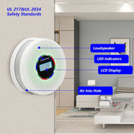 Picture of JuzhiAnn Upgraded Version Smoke Carbon Monoxide Alarm Detector, Battery-Operated Smoke and CO Alarm with Digital Display, Carbon Monoxide Detectors&Smoke Detector (1Pack)