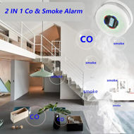 Picture of JuzhiAnn Upgraded Version Smoke Carbon Monoxide Alarm Detector, Battery-Operated Smoke and CO Alarm with Digital Display, Carbon Monoxide Detectors&Smoke Detector (1Pack)