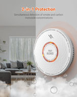 Picture of Jemay 10-Year Smoke and Carbon Monoxide Detector, Dual Sensor Smoke CO Alarm with Built-in Battery and Silence Function,AW183-A,1 Pack