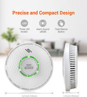 Picture of Jemay 10-Year Smoke and Carbon Monoxide Detector, Dual Sensor Smoke CO Alarm with Built-in Battery and Silence Function,AW183-A,1 Pack