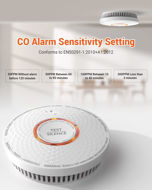 Picture of Jemay 10-Year Smoke and Carbon Monoxide Detector, Dual Sensor Smoke CO Alarm with Built-in Battery and Silence Function,AW183-A,1 Pack